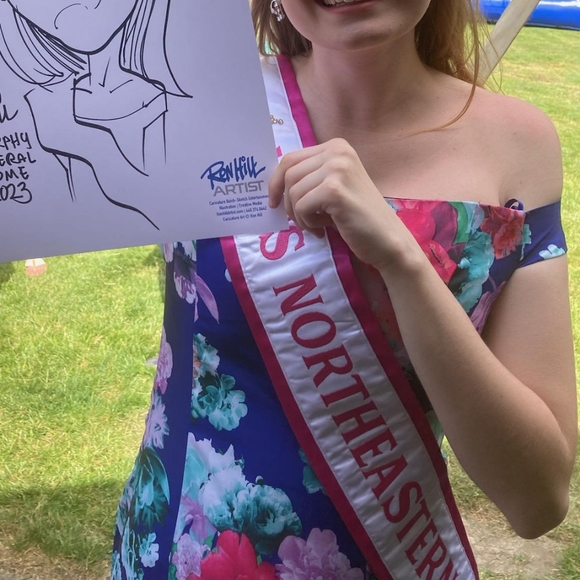 Floral Prom Dress - Picture 2 of 8